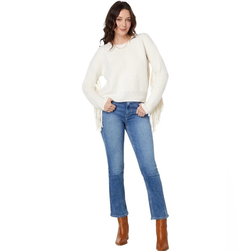 Altar’d State Cream Sweater with Fringe - Picture 2 of 10